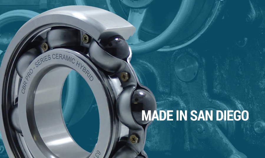 Ceramic Hybrid Bearings Made by CBR Bearing in San Diego Give Racers and Mechanics an Edge